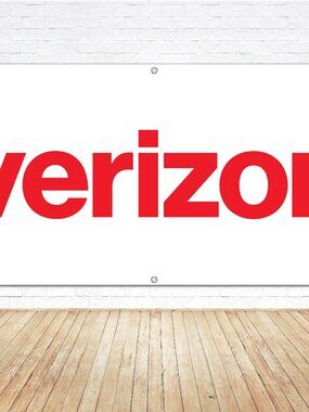 Large VERIZON WIRELESS Vinyl Banner 3x6 Sign Cellular Store Shop Kiosk Display